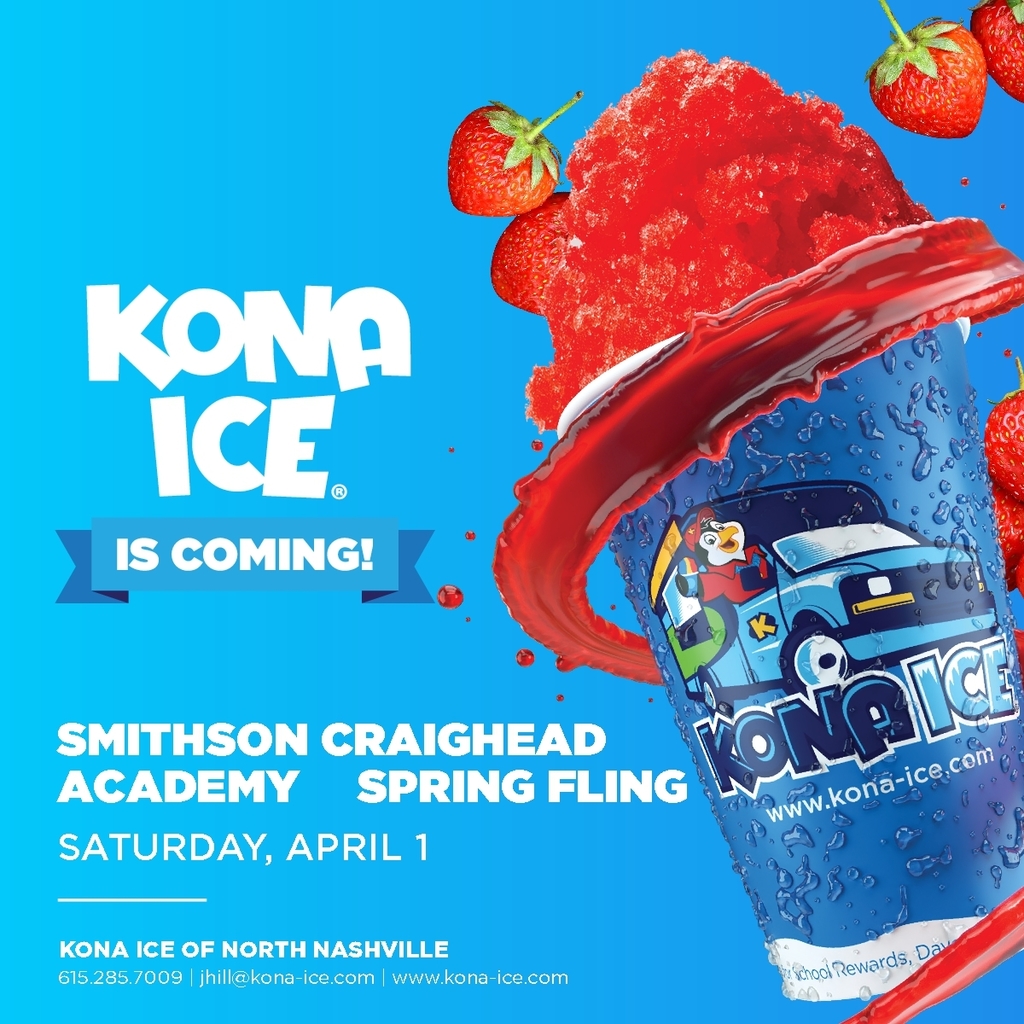 Kona Ice Truck Coming to SCA April 1, 2023