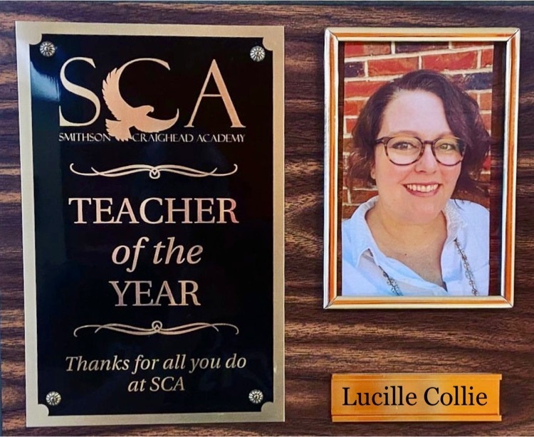 SCA 2022-2034 Teacher of the Year Mrs. Lucille Collie.